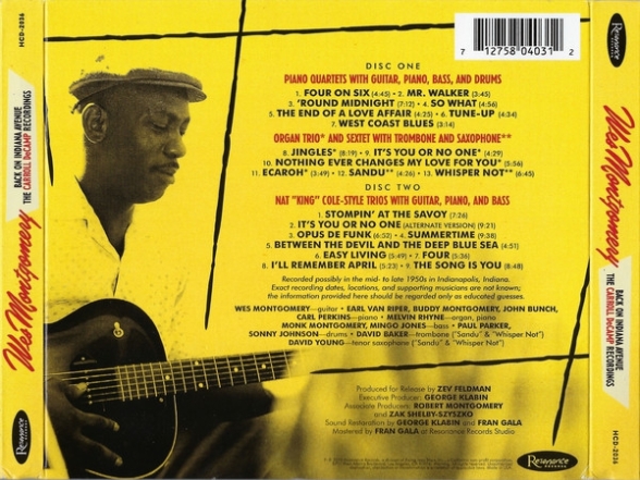Wes Montgomery: Back On Indiana Avenue (The Carroll DeCamp Recordings) - CD Foto #2