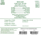 Johannes Wildner, Capella Istropolitana, Slovak Philharmonic Chorus: Mozart: Cosi Fan Tutte - CD Foto #2