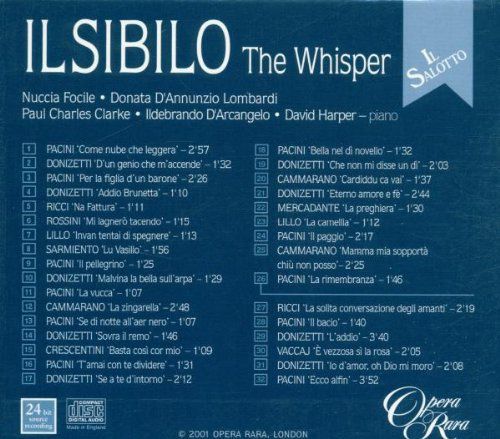 Çeşitli Sanatçılar: V/C: Il Sibilo - The Whisper (Il Salotto Vol 4) - CD Foto #2