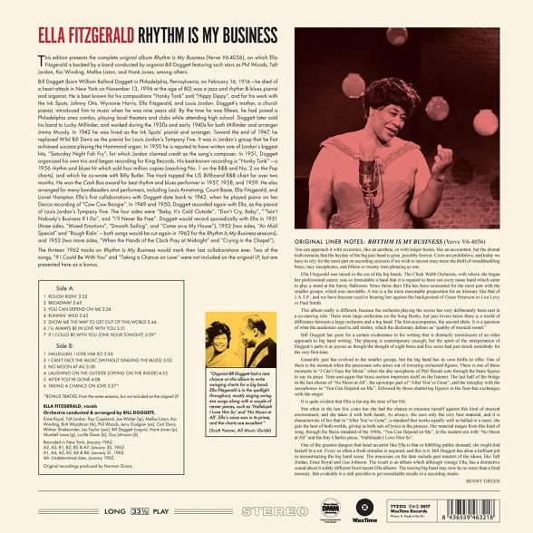 Ella Fitzgerald: Rhythm Is My Business + 2 Bonus Tracks! - Plak Foto #2