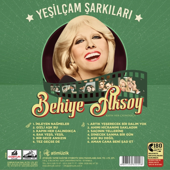 Behiye Aksoy: Yeşilçam Şarkıları - Plak Foto #2