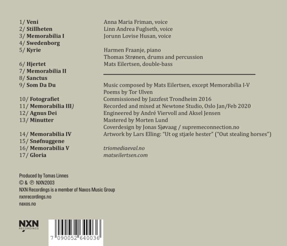Mats Eilertsen, Trio Mediaeval: Memorabilia - CD Foto #2