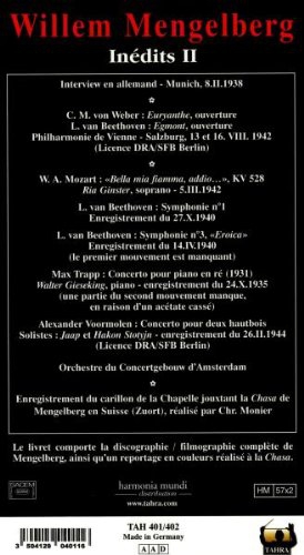 Willem Mengelberg: Archives Inedits Vol. 2 - CD Foto #2