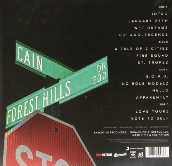 J. Cole: 2014 Forest Hills Drive - Plak Foto #2