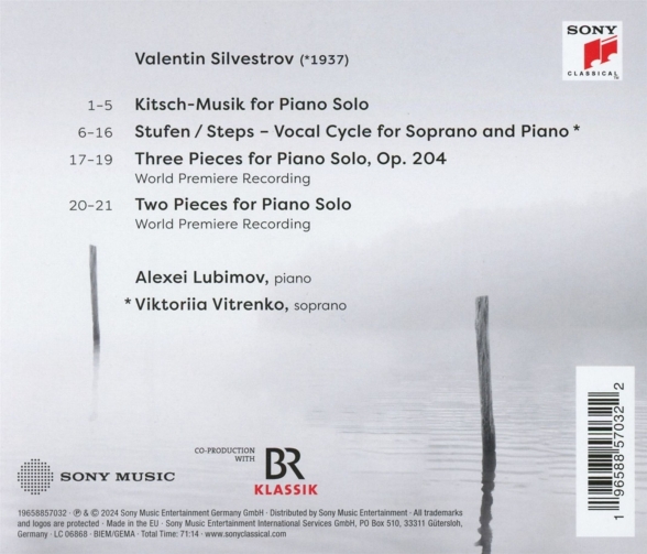 Alexei Lubimov, Viktoriia Vitrenko: Silvestrov: Forgotten Word I Wished to Say - CD Foto #2