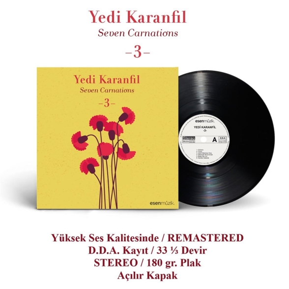 Çeşitli Sanatçılar: Yedi Karanfil 3 (Enstrümantal) - Plak Foto #3