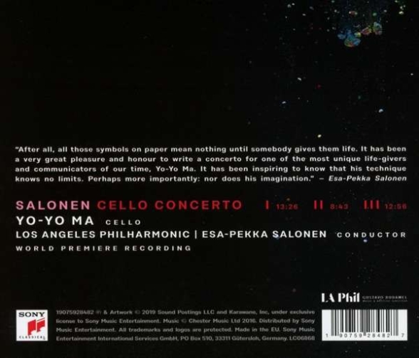 Yo-Yo Ma: Salonen: Cello Concerto - CD Foto #2