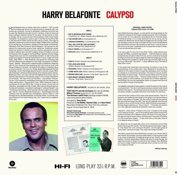 Harry Belafonte: Calypso + 1 Bonus Track! - Plak Foto #2