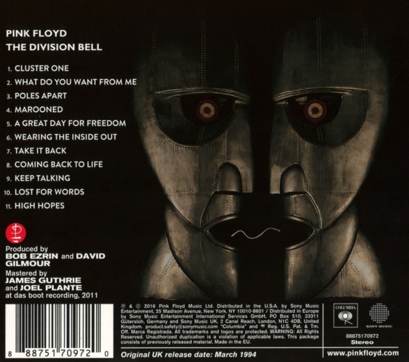 Pink Floyd: The Division Bell (Remastered) - CD Foto #2