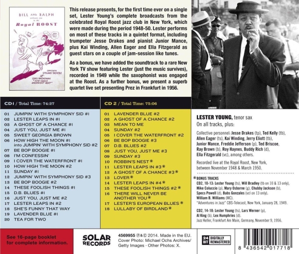 Lester Young: Blue Lester + 9 Bonus Tracks - CD Foto #2