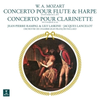 Jean-Pierre Rampal, Lilly Laskine, Jean-Francois Paillard, Orchestre de Chambre Jean-Francois Paillard: Mozart: Concerto for flute & harp Clarinet Concerto - Plak