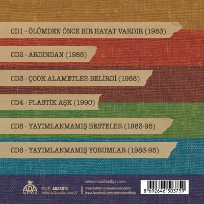 Mozaik: Külliyat (1983-1995) - CD Foto #2