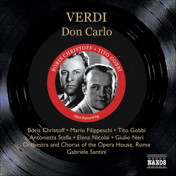 Gabriele Santini: Verdi: Don Carlo (Christoff, Filippeschi, Gobbi) (1954) - CD Foto #1