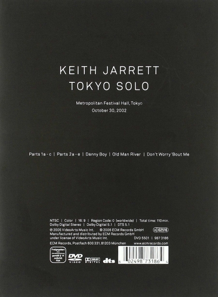 Keith Jarrett: Tokyo Solo (DVD) - DVD Foto #2