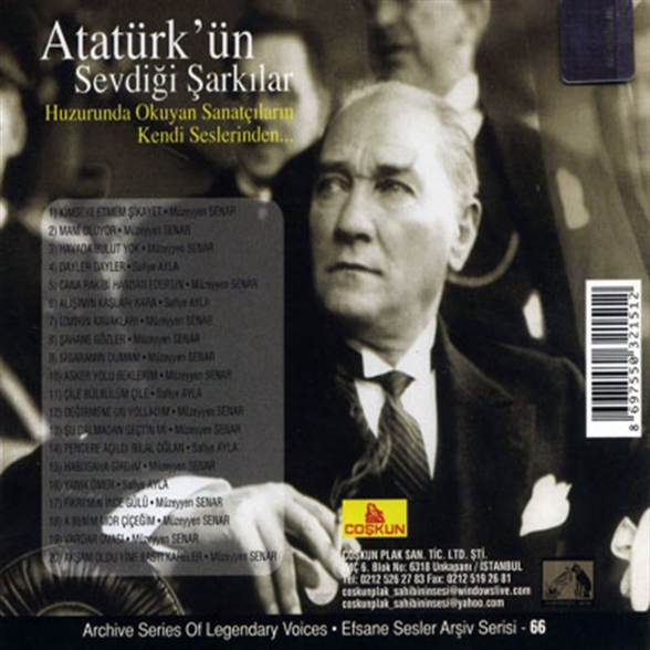 Müzeyyen Senar, Safiye Ayla: Atatürk'ün Sevdiği Şarkılar - Müzeyyen Senar & Safiye Ayla - CD Foto #2
