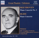 Solomon Cutner: Beethoven / Bliss: Piano Concertos (Solomon) (1943-1944) - CD Foto #1
