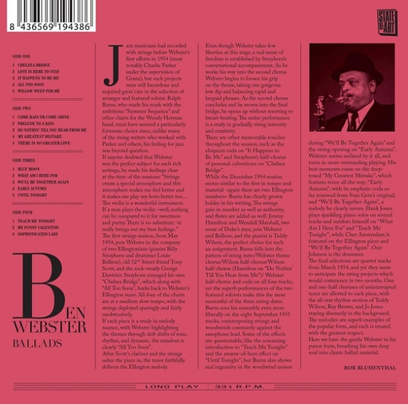 Ben Webster: Ballads - The Complete Album - CD Foto #2