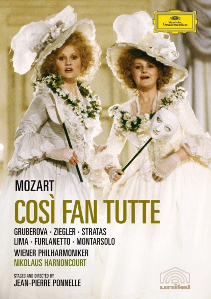 Delores Ziegler, Edita Gruberova, Ferruccio Furlanetto, Luis Lima, Nikolaus Harnoncourt, Paolo Montarsolo, Teresa Stratas, Wiener Philharmoniker: Mozart: Così Fan Tutte - DVD Foto #1