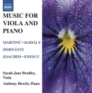 Sarah-Jane Bradley: Music for Viola and Piano - CD Foto #1
