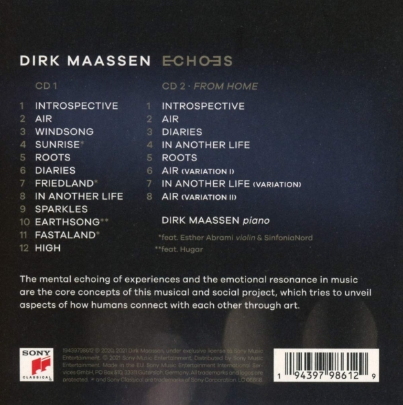 Dirk Maassen: Echoes - CD Foto #2
