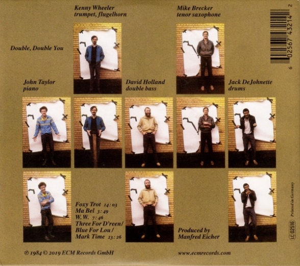 Kenny Wheeler, Mike Brecker, John Taylor, David Holland, Jack DeJohnette: Double, Double You - CD Foto #2