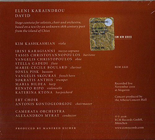 Eleni Karaindrou: David - CD Foto #2