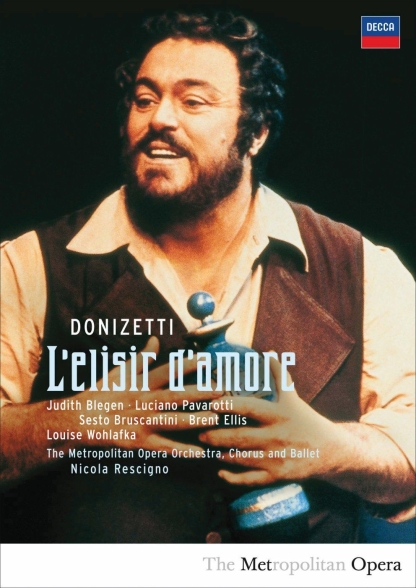 Nicola Rescigno, Luciano Pavarotti, Judith Blegen, Brent Ellis, Sesto Bruscantini, Louise Wohlafka, The Metropolitan Opera Orchestra and Chorus: Donizetti: L'elisir D'amore - DVD Foto #1