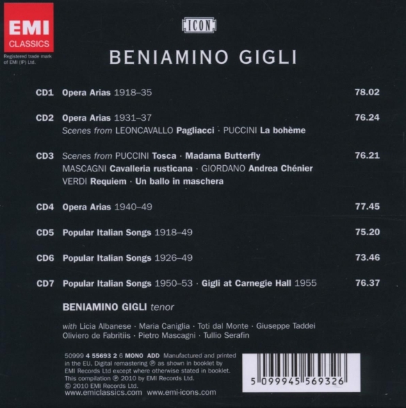 Beniamino Gigli: Tenor Legend - CD Foto #2