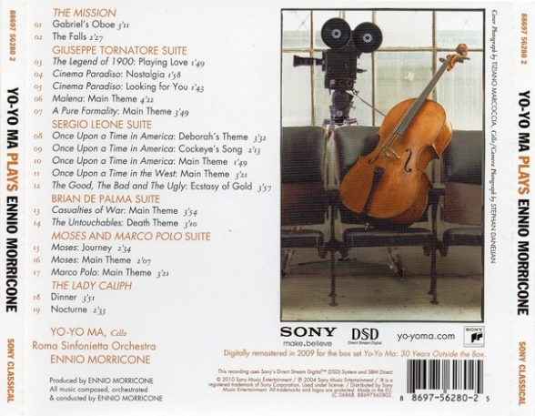 Yo-Yo Ma Plays Ennio Morricone - CD Foto #2