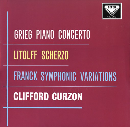 Sir Clifford Curzon, London Philharmonic Orchestra, Sir Adrian Boult: Grieg: Piano Concerto Op. 16 - Plak Foto #1