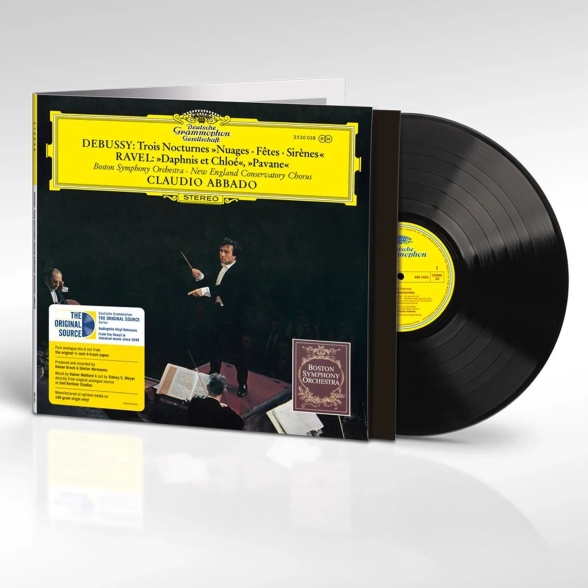 Claudio Abbado, Boston Symphony Orchestra: Debussy, Tavel: Trois Nocturnes, Daphnis Et Chloé, Pavane - Plak Foto #1