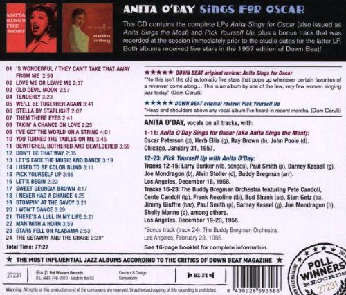 Anita O'Day: Sings For Oscar + Pick Yourself Up - CD Foto #2