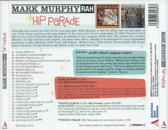 Mark Murphy: Rah + Hip Parade - CD Foto #2