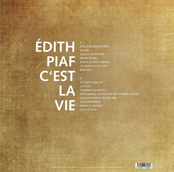Édith Piaf: C'est La Vie (Limited Numbered Gold Vinyl) - Plak Foto #3