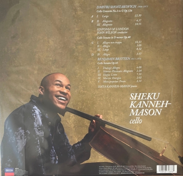 Sheku Kanneh-Mason: Shostakovich & Britten - Plak Foto #2