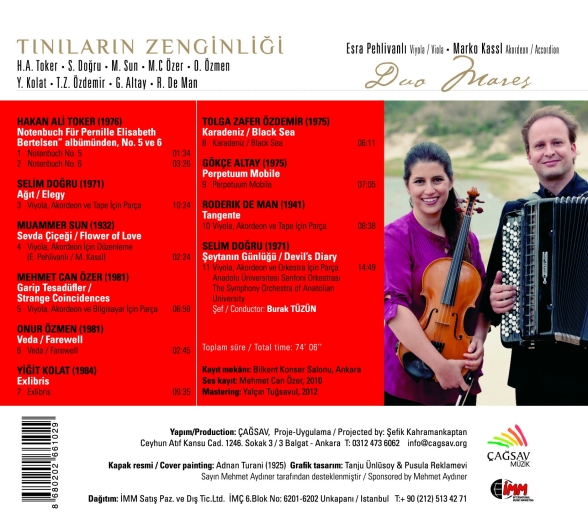 Duo Mares: Tınıların Zenginliği - CD Foto #2