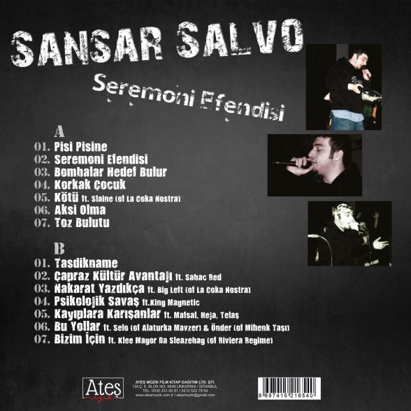 Sansar Salvo: Seremoni Efendisi - Plak Foto #2