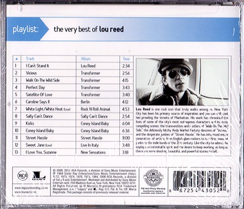 Lou Reed: Playlist: The Very Best Of Lou Reed - CD Foto #2
