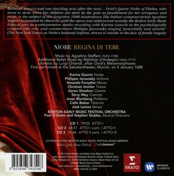 Steffani: Niobe, Regina di Tebe - CD Foto #2