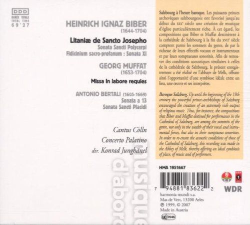 Cantus Cölln, Concerto Palatino, Konrad Junghänel: Biber: Litaniae Sancto Josepho - CD Foto #2