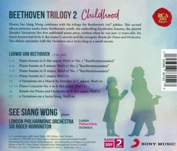 See Siang Wong, Sir Roger Norrington, London Philharmonic Orchestra: Beethoven Trilogy 2: Childhood - CD Foto #2