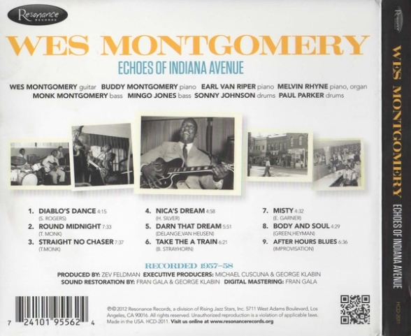 Wes Montgomery: Echoes Of Indiana Avenue - CD Foto #2