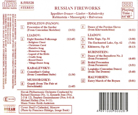 Slovak Philharmonic Orchestra: Russian Fireworks - CD Foto #2