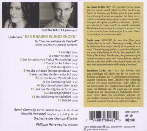 Sarah Connolly, Dietrich Henschel, Philippe Herreweghe: Mahler: Des Knaben Wunderhorn - CD Foto #2
