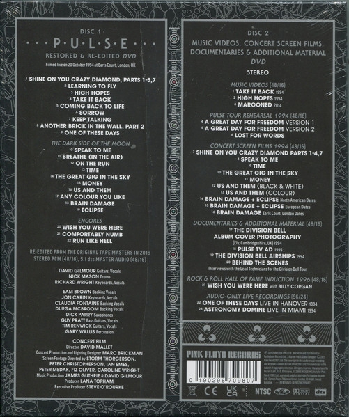 Pink Floyd: Pulse: Live 1994 (Restored & Re-Edited) - DVD Foto #3
