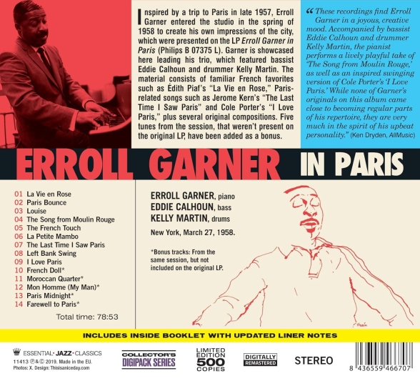 Erroll Garner: In Paris (5 Bonus Tracks) - CD Foto #2