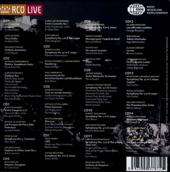 Anthology of the Concertgebouw Orchestra Live The Radio Recordings 2000-2010 - SACD Foto #2
