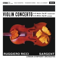 Ruggiero Ricci, London Symphony Orchestra, Malcolm Sargent: Tchaikovsky, Dvorak: Violin Concerto - Plak