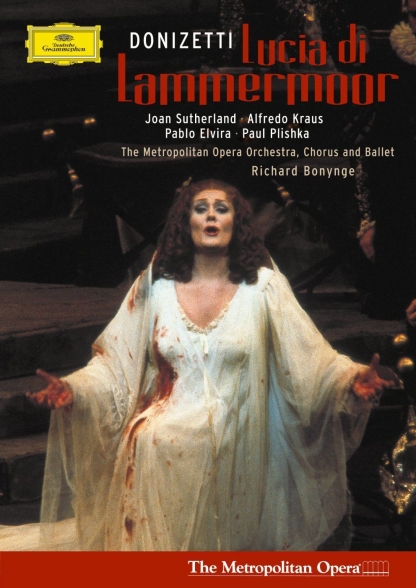Alfredo Kraus, Dame Joan Sutherland, Pablo Elvira, Paul Plishka, Richard Bonynge, The Metropolitan Opera Orchestra and Chorus: Donizetti: Lucia Di Lammermoor - DVD Foto #1