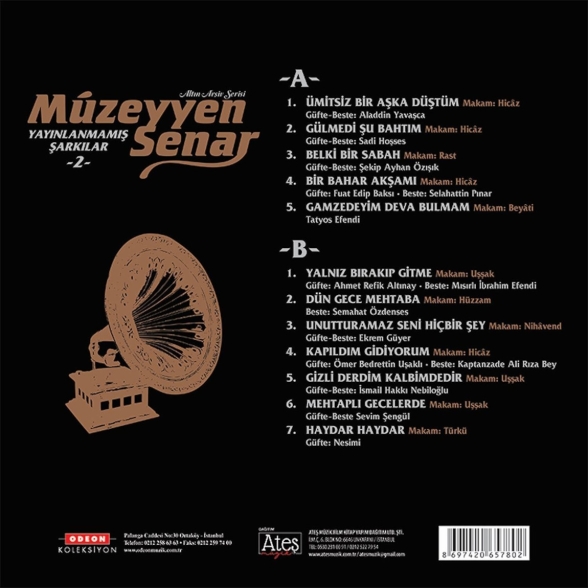 Müzeyyen Senar: Yayınlanmamış Şarkılar 2 - Plak Foto #2